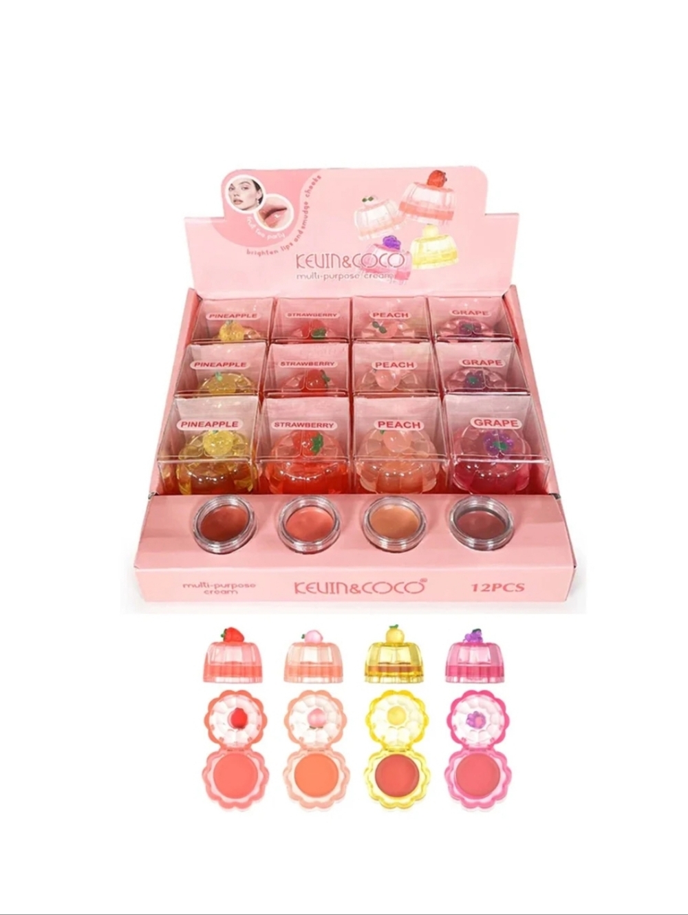 Kevin & Coco Multipurpose Cream For Cheeks And Lips - Choose 1 Flavor